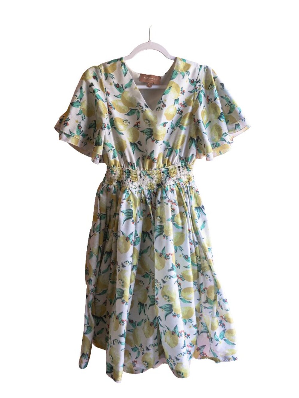 JessaKae Lemons & Ladybugs Cottagecore Flutter Dress - Small